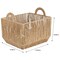 Simplify Vertical Weave Large Storage Basket with Round Handles 30124 - alternate 3